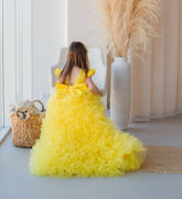 yellow Tutu Birthday Dress