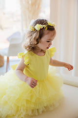 flower girl trail gown