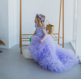 Lavender Flower Girl Dress