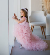 pink Flower Girl Dress