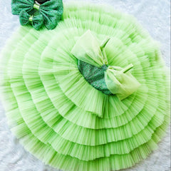 Beautiful Fancy net frock for baby girls in multicolor from 1 to 10years