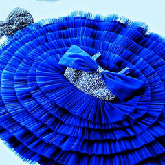 Beautiful Fancy net frock for baby girls in multicolor from 1 to 10years