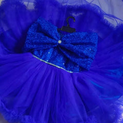 blue barbie tail frock (shoe not included)