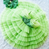 Beautiful Fancy net frock for baby girls in multicolor from 1 to 10years
