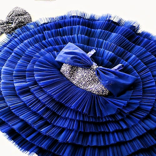 Beautiful Fancy net frock for baby girls in multicolor from 1 to 10years