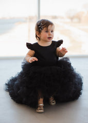 black Tutu 1st Birthday Dress