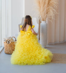 yellow Tutu Birthday Dress