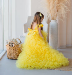 yellow Tutu Birthday Dress