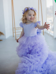 Lavender Flower Girl Dress