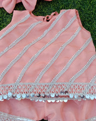 Stylish Baby Girls Gharara Set with Dupatta | fancy party wear by zeeniastic