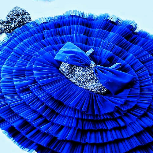 Beautiful Fancy net frock for baby girls in multicolor from 1 to 10years
