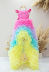 Rainbow tail frock