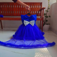 blue barbie tail frock (shoe not included)
