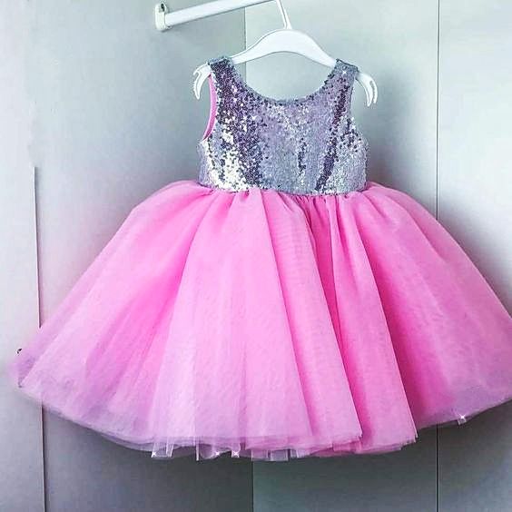 Beenistic fancy net and raw silk frock for baby girls with cancan from 0-10 years