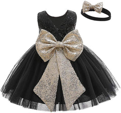 zeniastic- fancy net and trendy sequins frock for baby girls | Black frock 1 to 10 years