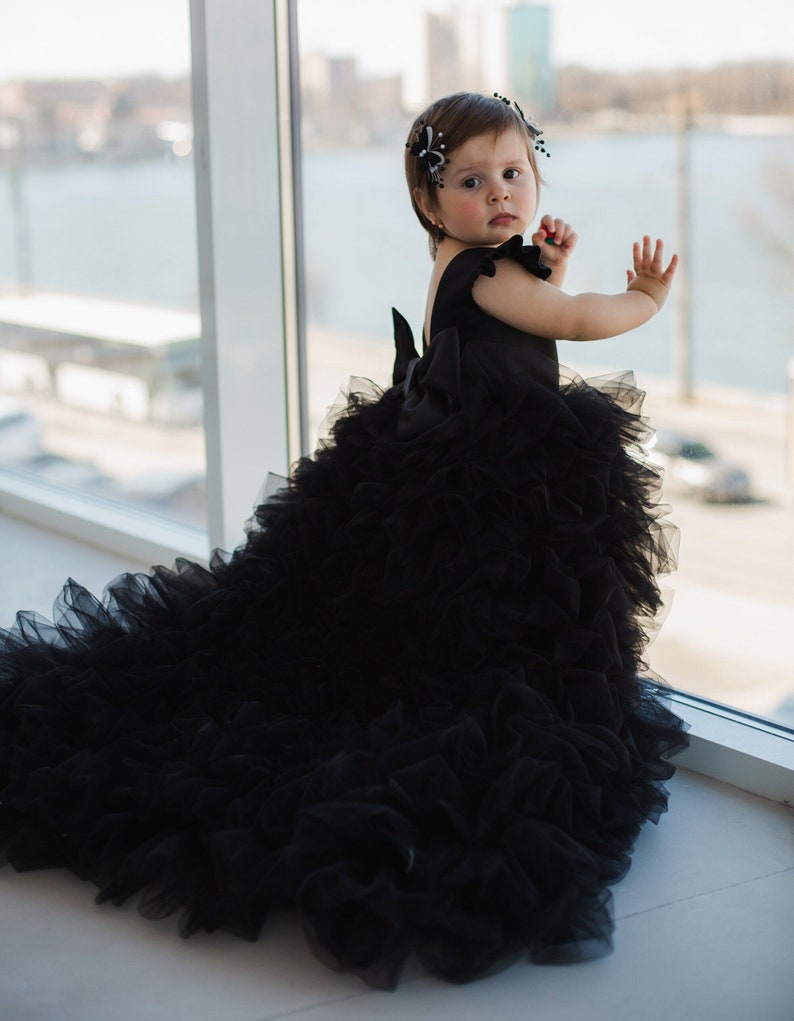black Tutu 1st Birthday Dress